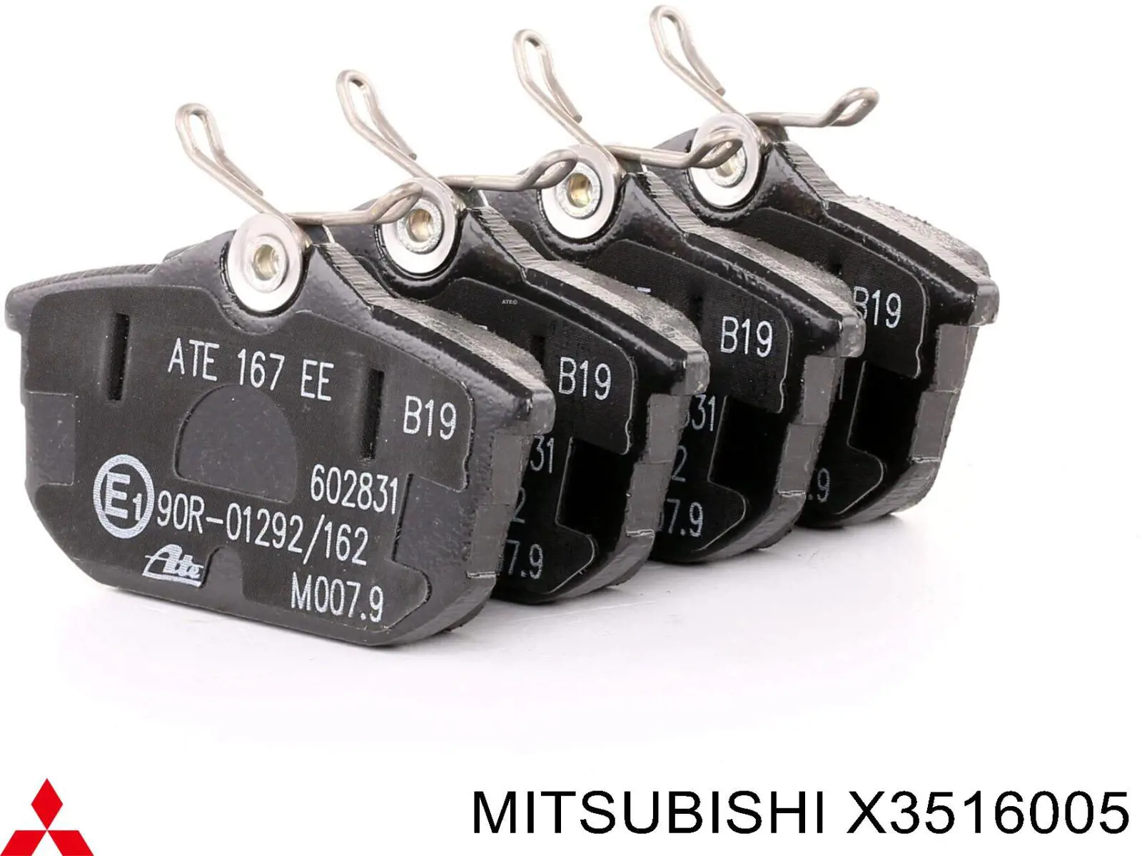 Колодки гальмові задні, дискові X3516005 Mitsubishi