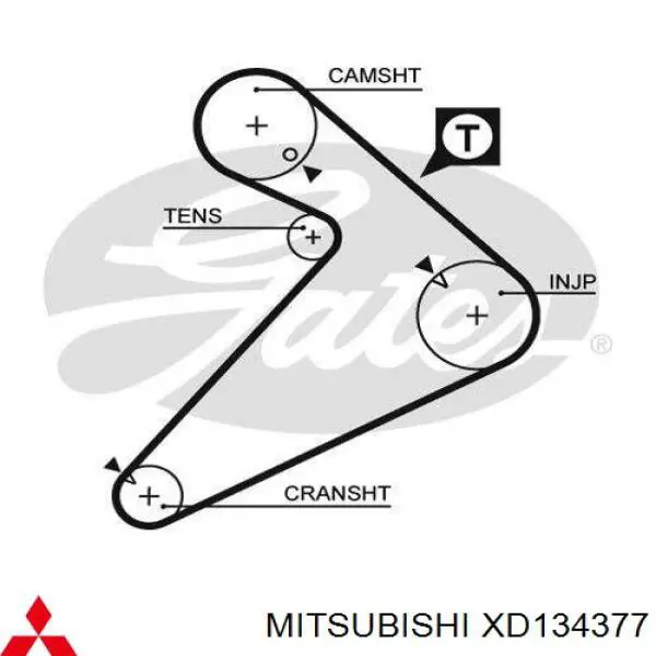 XD134377 Mitsubishi ремінь грм