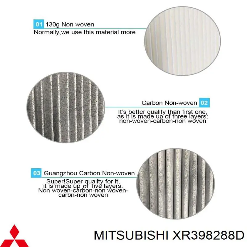 Купити XR398288D Mitsubishi Фільтр салону вугільний