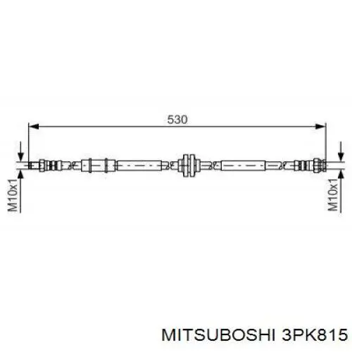 3PK815 Mitsuboshi Поліклиновий ремінь