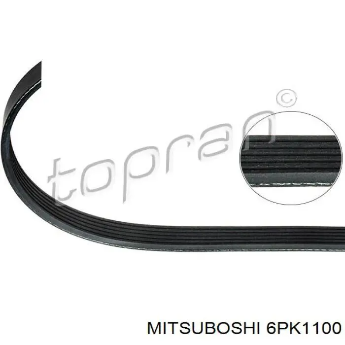 Клиновий ремінь Mitsuboshi 6PK1100 ціна, від 9.56 USD