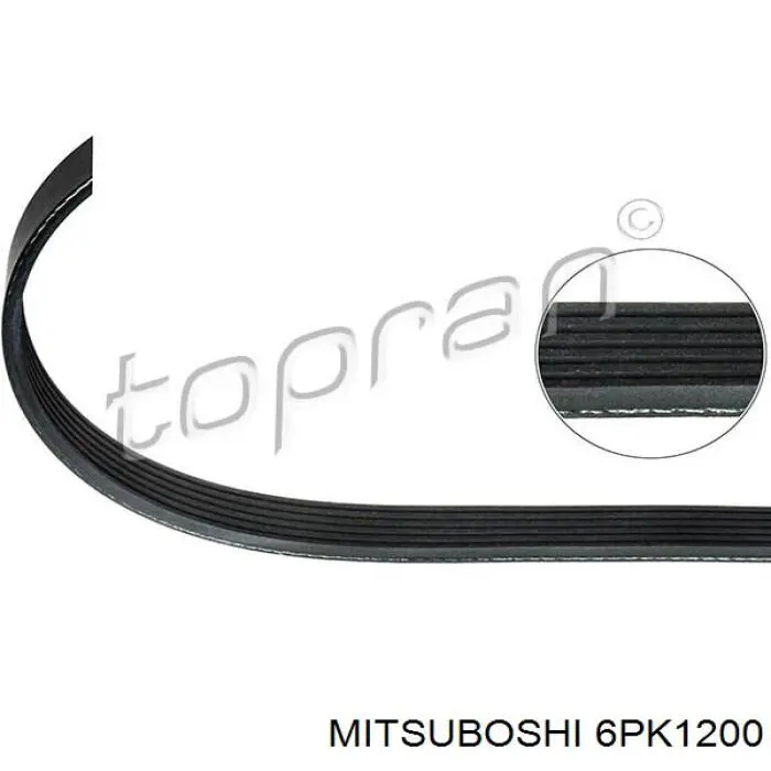 Клиновий ремінь Mitsuboshi 6PK1200 ціна, від 10.92 USD
