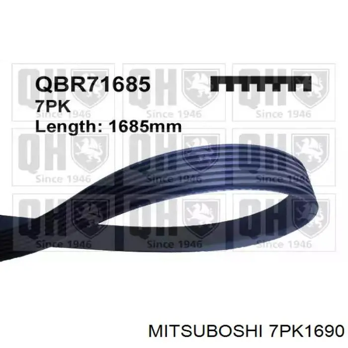 Клиновий ремінь Mitsuboshi 7PK1690 ціна, від 14.47 USD
