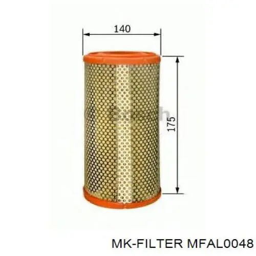 MFAL0048 MK Filter Повітряний фільтр двигуна