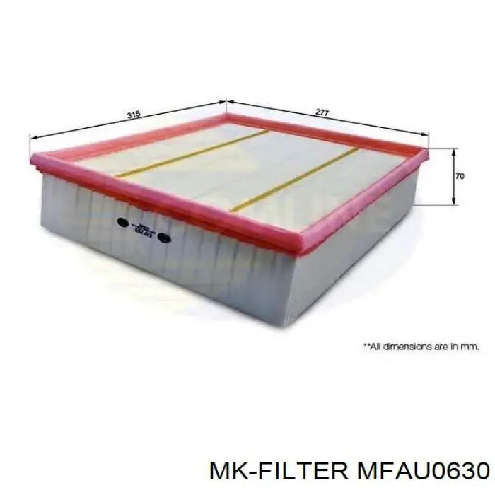 MFAU0630 MK Filter фільтр повітряний