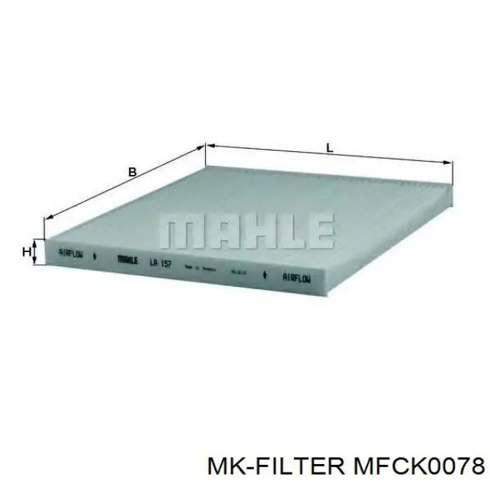 Купити MFCK0078 MK Filter Фільтр салону вугільний