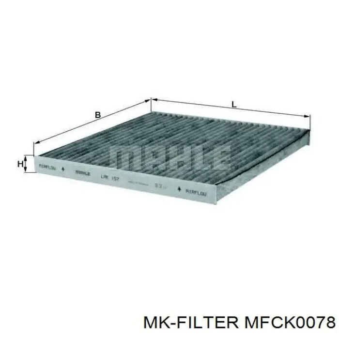 Фільтр салону MFCK0078 MK Filter