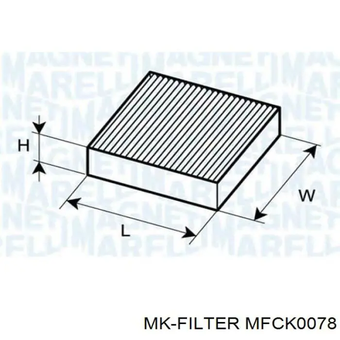 Фільтр салону MFCK0078 MK Filter