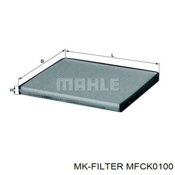 Купити MFCK0100 MK Filter Фільтр салону вугільний