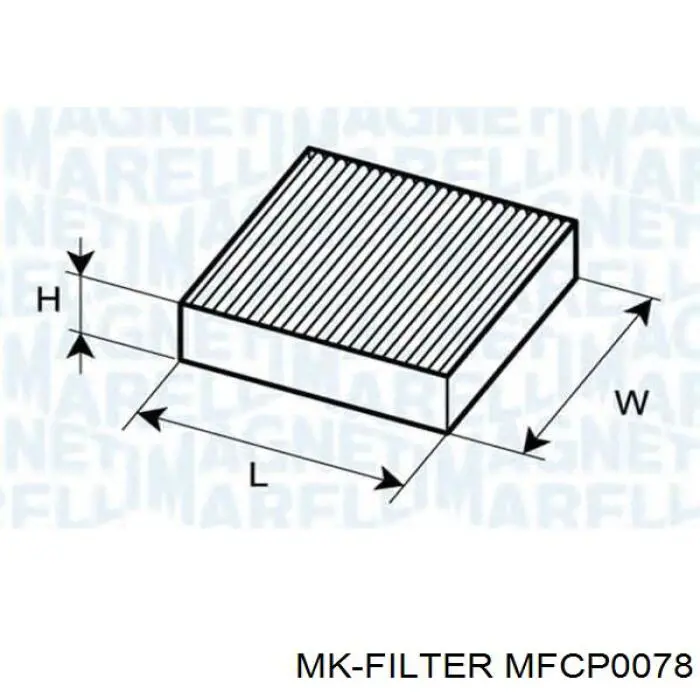 Фільтр салону MFCP0078 MK Filter