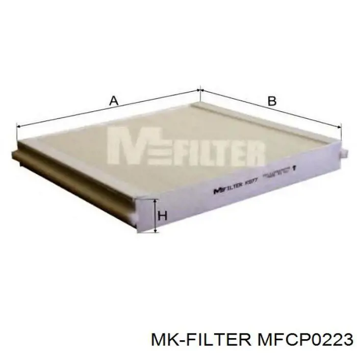 Повітряний фільтр салону MK Filter MFCP0223