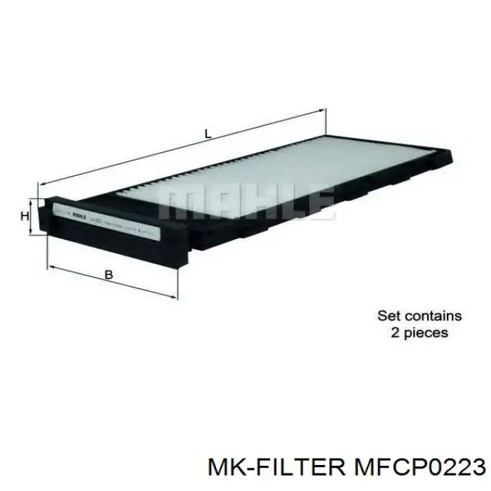 Фільтр повітряний обігрівача MK Filter MFCP0223 ціна, від 4.74 USD