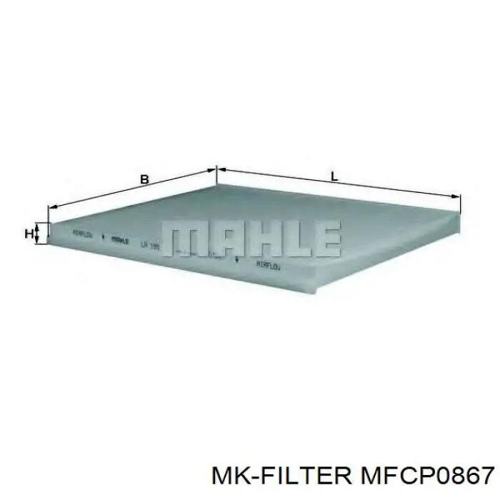 Фільтр салону MFCP0867 MK Filter