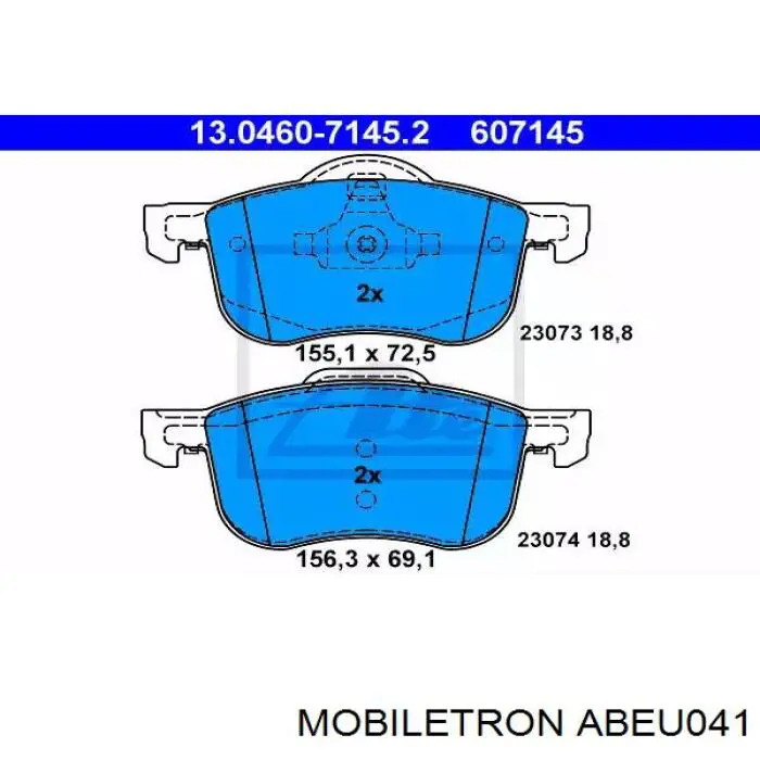Датчик АБС (ABS) задній Mobiletron ABEU041