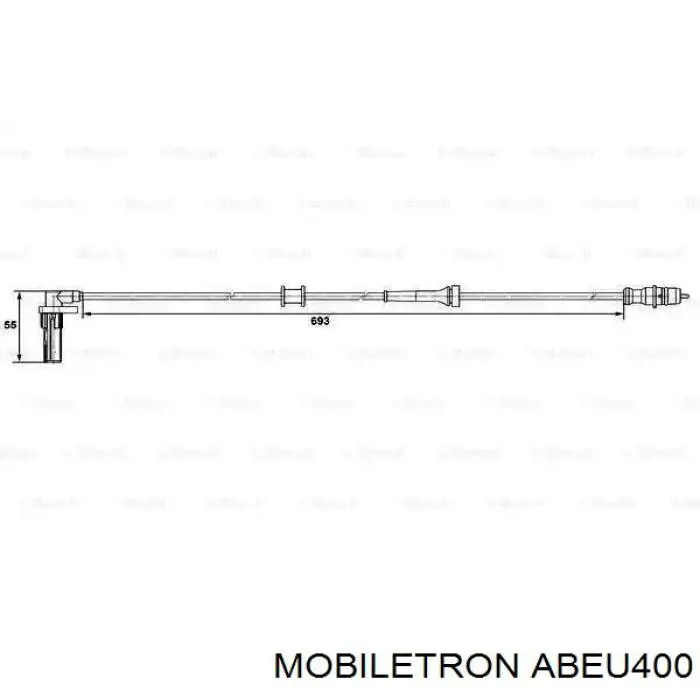 ABEU400 Mobiletron датчик абс (abs задній, правий)