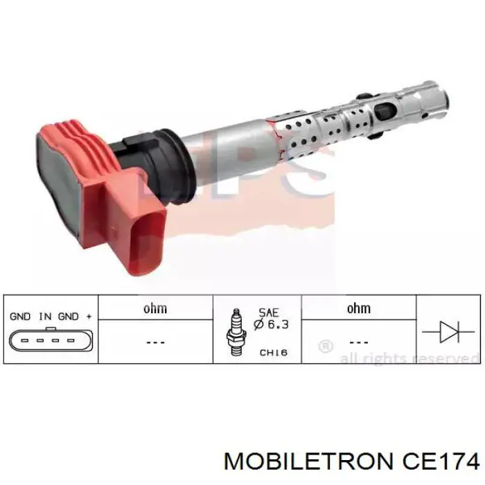 Купити CE174 Mobiletron Котушка запалювання