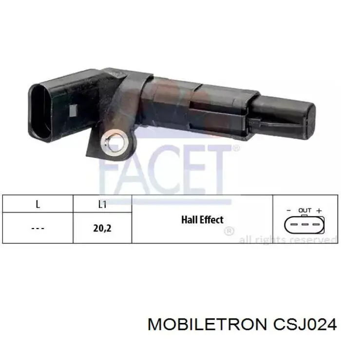 Купити CSJ024 Mobiletron Датчик положення (оборотів) коленвалу