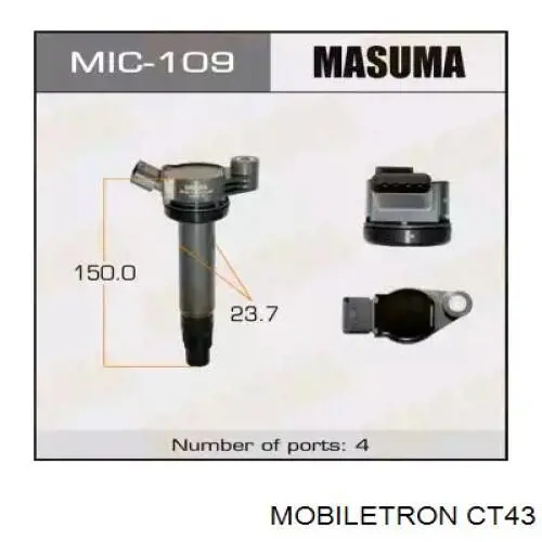 Купити CT43 Mobiletron Котушка запалювання