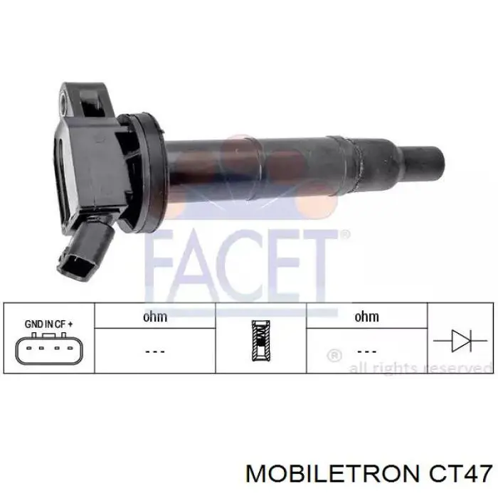 Котушка запалювання CT47 Mobiletron
