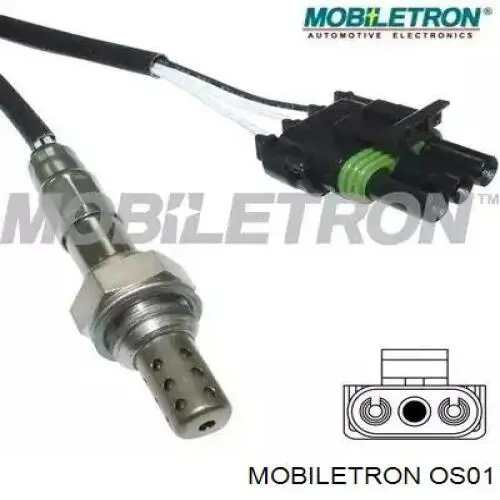 Лямбдазонд, датчик кисню до каталізатора Mobiletron OS01 ціна, від 16.80 USD