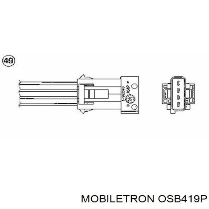 Купити OSB419P Mobiletron Лямбда-зонд, датчик кисню після каталізатора