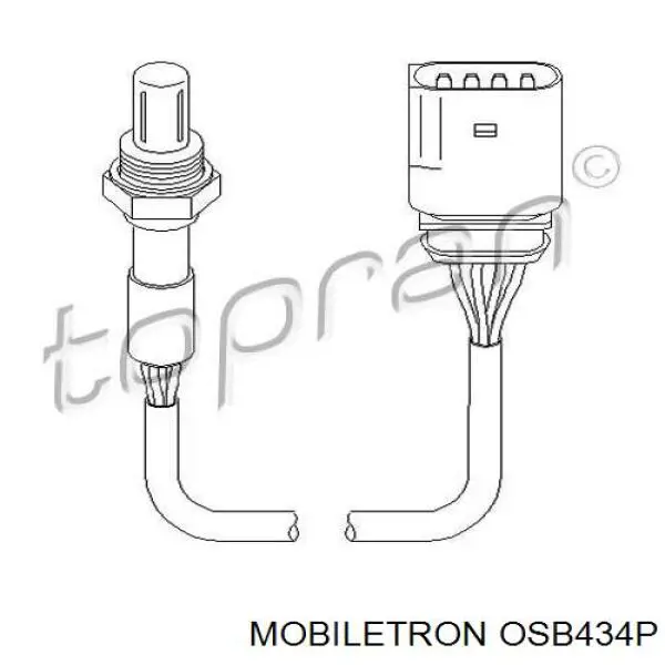 Лямбда-зонд, датчик кисню після каталізатора OSB434P Mobiletron