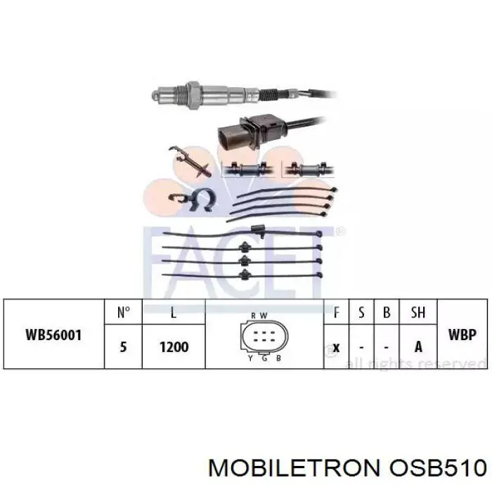 Купити OSB510 Mobiletron Лямбдазонд, датчик кисню до каталізатора