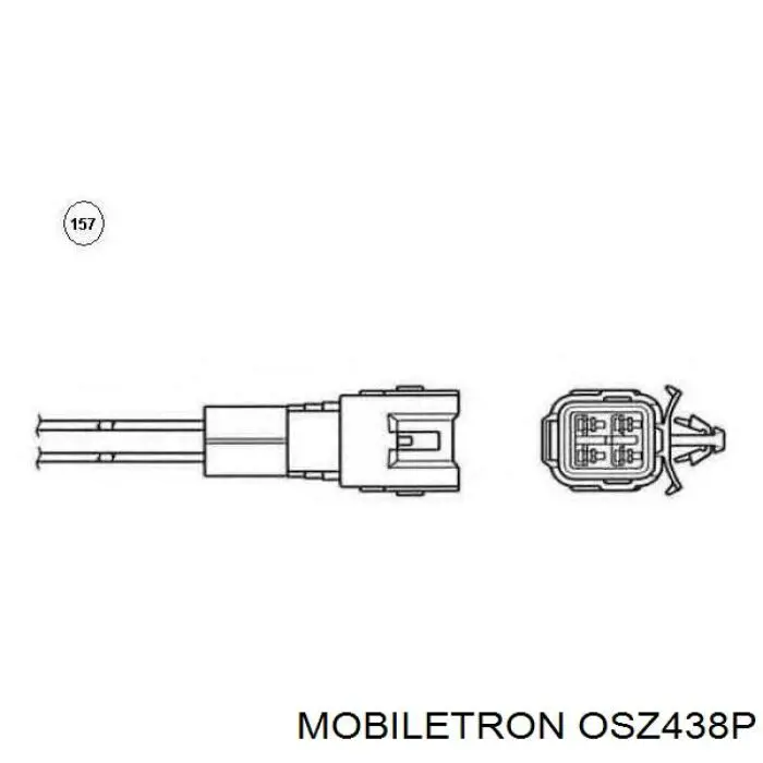 Купити OSZ438P Mobiletron Лямбда-зонд, датчик кисню після каталізатора