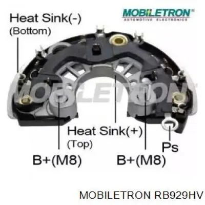 Міст доданий генератора Mobiletron RB929HV ціна, від 17.92 USD