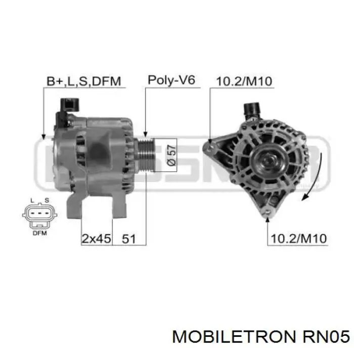 Міст доданий генератора Mobiletron RN05 ціна, від 17.53 USD
