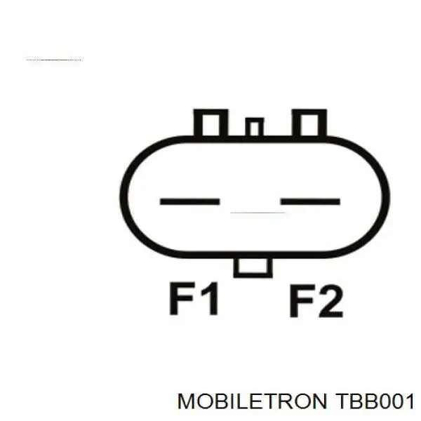 TBB001 Mobiletron реле-регулятор генератора, (реле зарядки)