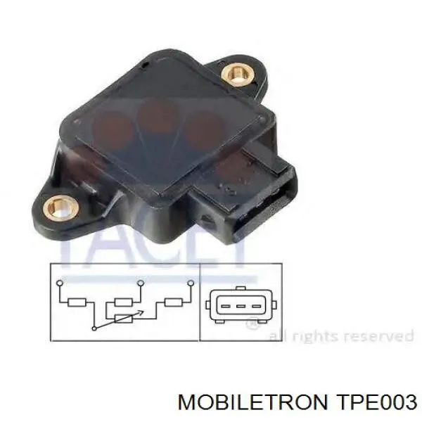 TPE003 Mobiletron Датчик положения дроссельной заслонки