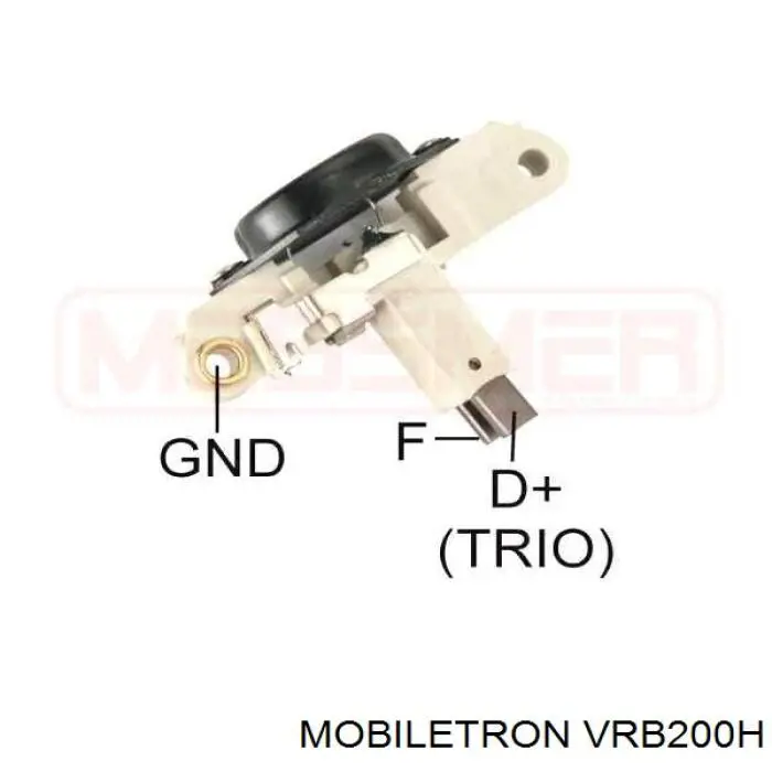 VRB200H Mobiletron реле-регулятор генератора, (реле зарядки)