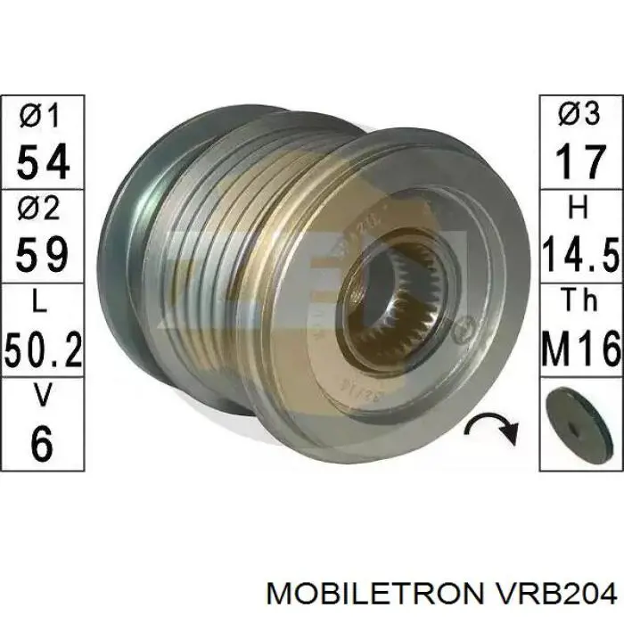 VRB204 Mobiletron Реле-регулятор (напруги)