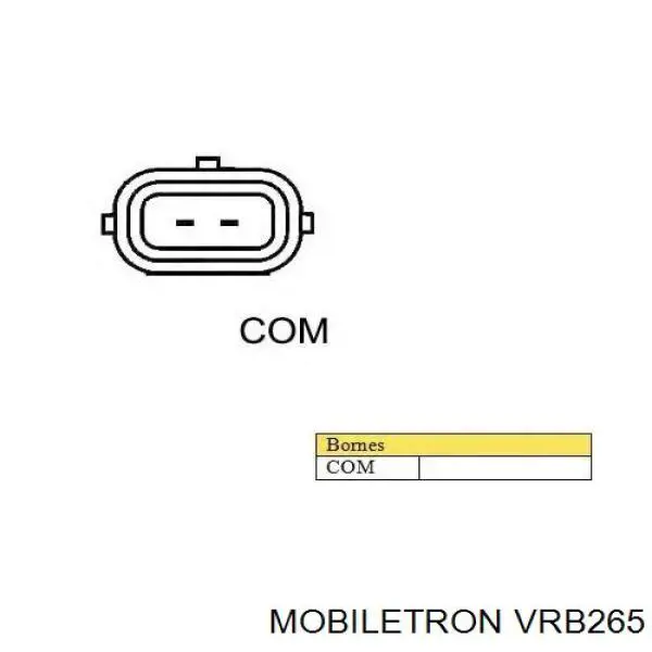 Купити VRB265 Mobiletron Реле регулятор напруги генератора