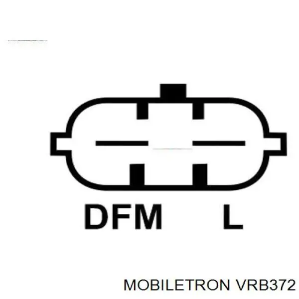 VRB372 Mobiletron реле-регулятор генератора, (реле зарядки)