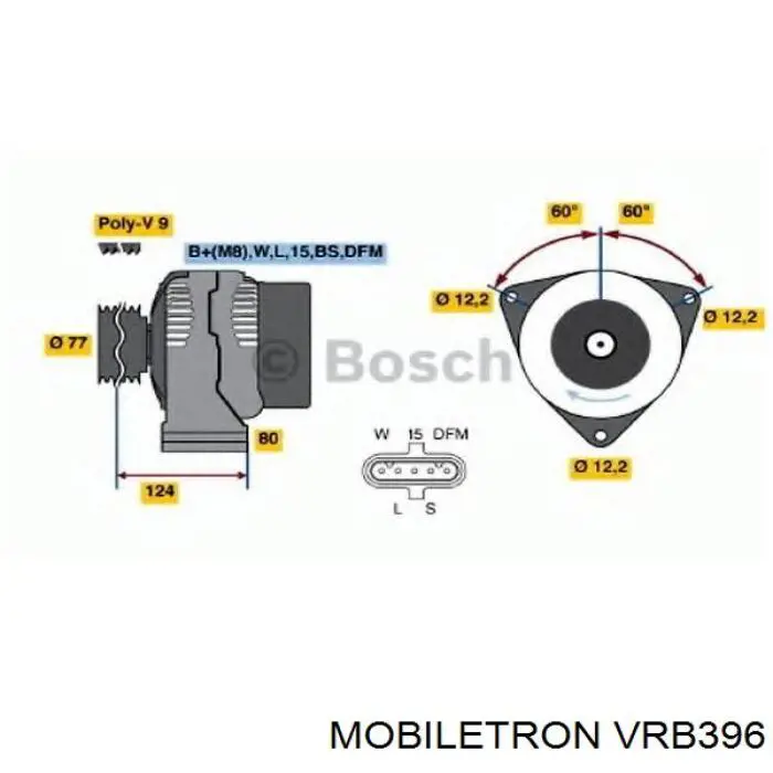 Реле зарядки генератора Mobiletron VRB396 ціна, від 24.79 USD