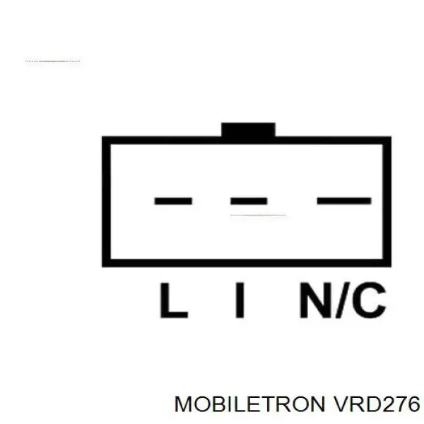VRD276 Mobiletron реле-регулятор генератора, (реле зарядки)