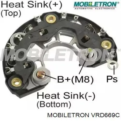 Реле зарядки генератора Mobiletron VRD669C ціна, від 5.21 USD