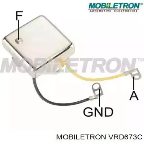VRD673C Mobiletron реле-регулятор генератора, (реле зарядки)