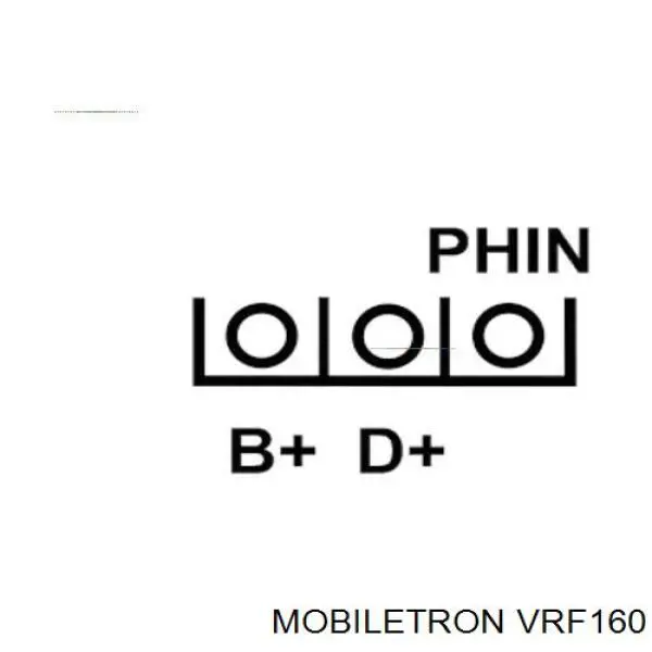 VRF160 Mobiletron реле-регулятор генератора, (реле зарядки)