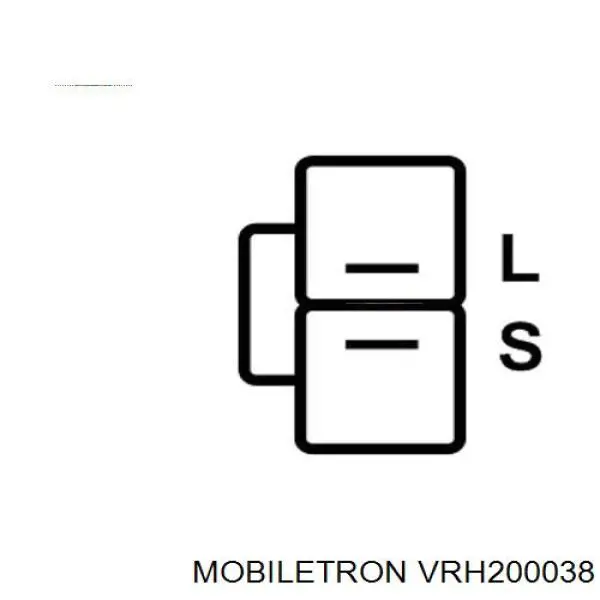 VRH200038 Mobiletron реле-регулятор генератора, (реле зарядки)