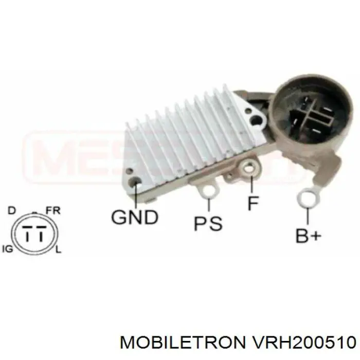 Купити VRH200510 Mobiletron Реле регулятор напруги генератора