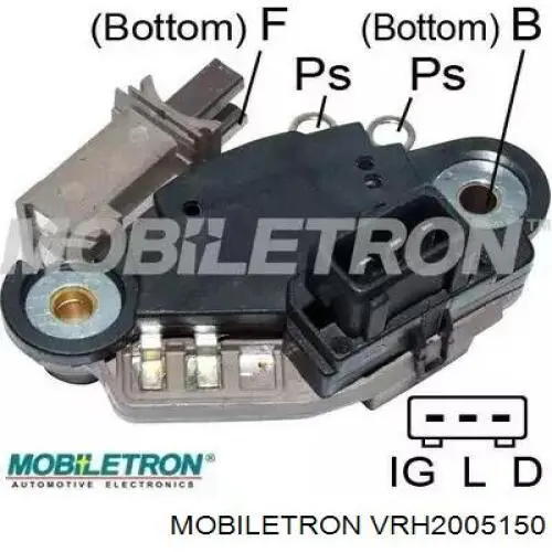 VRH2005150 Mobiletron реле-регулятор генератора, (реле зарядки)