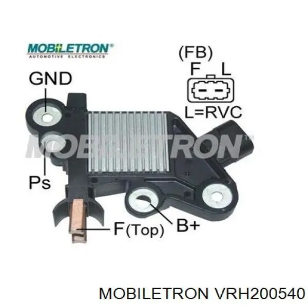 Купити VRH200540 Mobiletron Реле регулятор напруги генератора