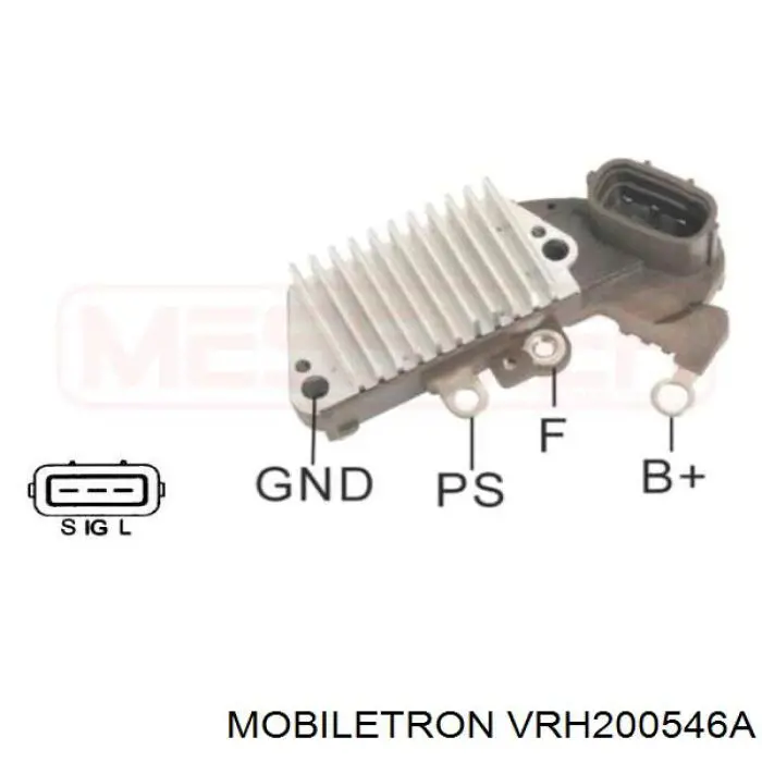 VRH200546A Mobiletron реле-регулятор генератора, (реле зарядки)