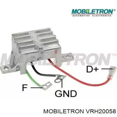 VRH20058 Mobiletron реле-регулятор генератора, (реле зарядки)