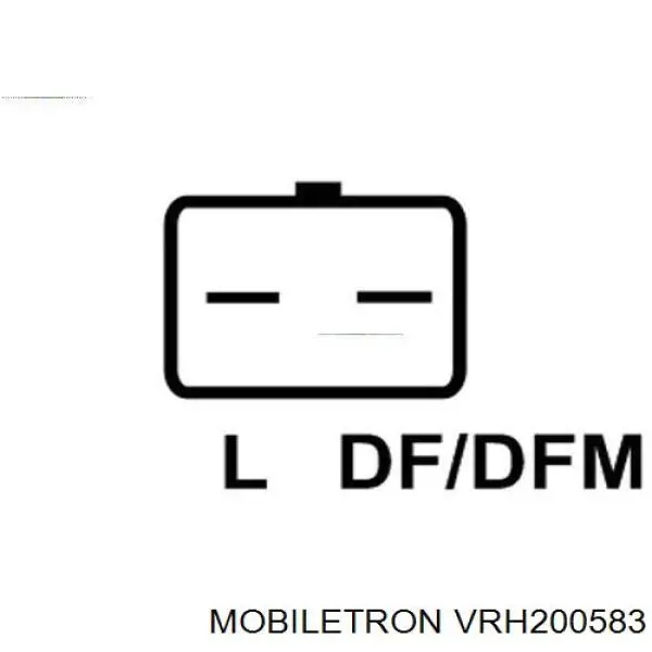 VRH200583 Mobiletron реле-регулятор генератора, (реле зарядки)