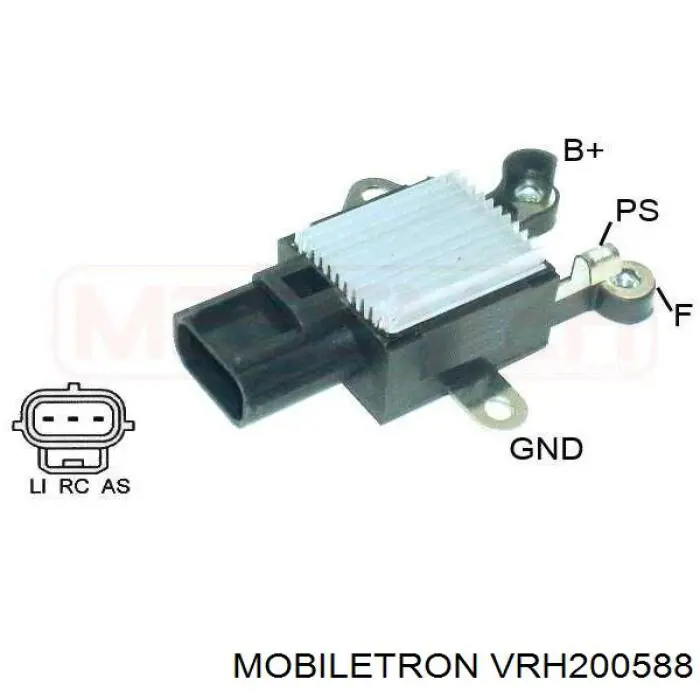 VRH200588 Mobiletron реле-регулятор генератора, (реле зарядки)