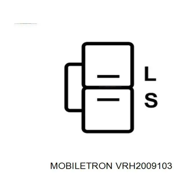 VRH2009103 Mobiletron реле-регулятор генератора, (реле зарядки)